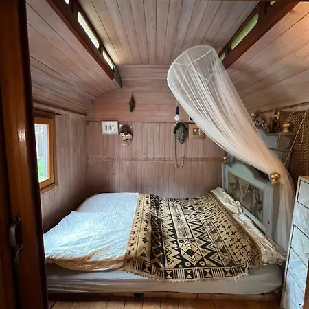 Historischer Zirkuswagen Mit Outdoor-kueche Und Orientalischem Bad פארק נופש באד וואלדסי